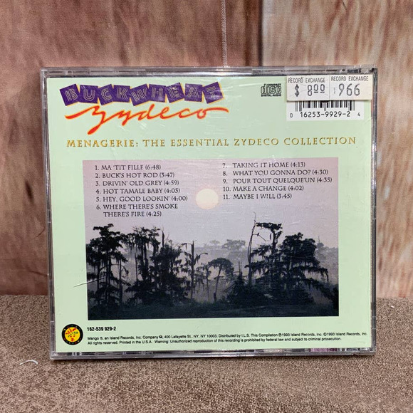 2000 Buckwheat Zydeco : Menagerie: Essential Zydeco Collection Audio Music CD - Picture 3 of 3